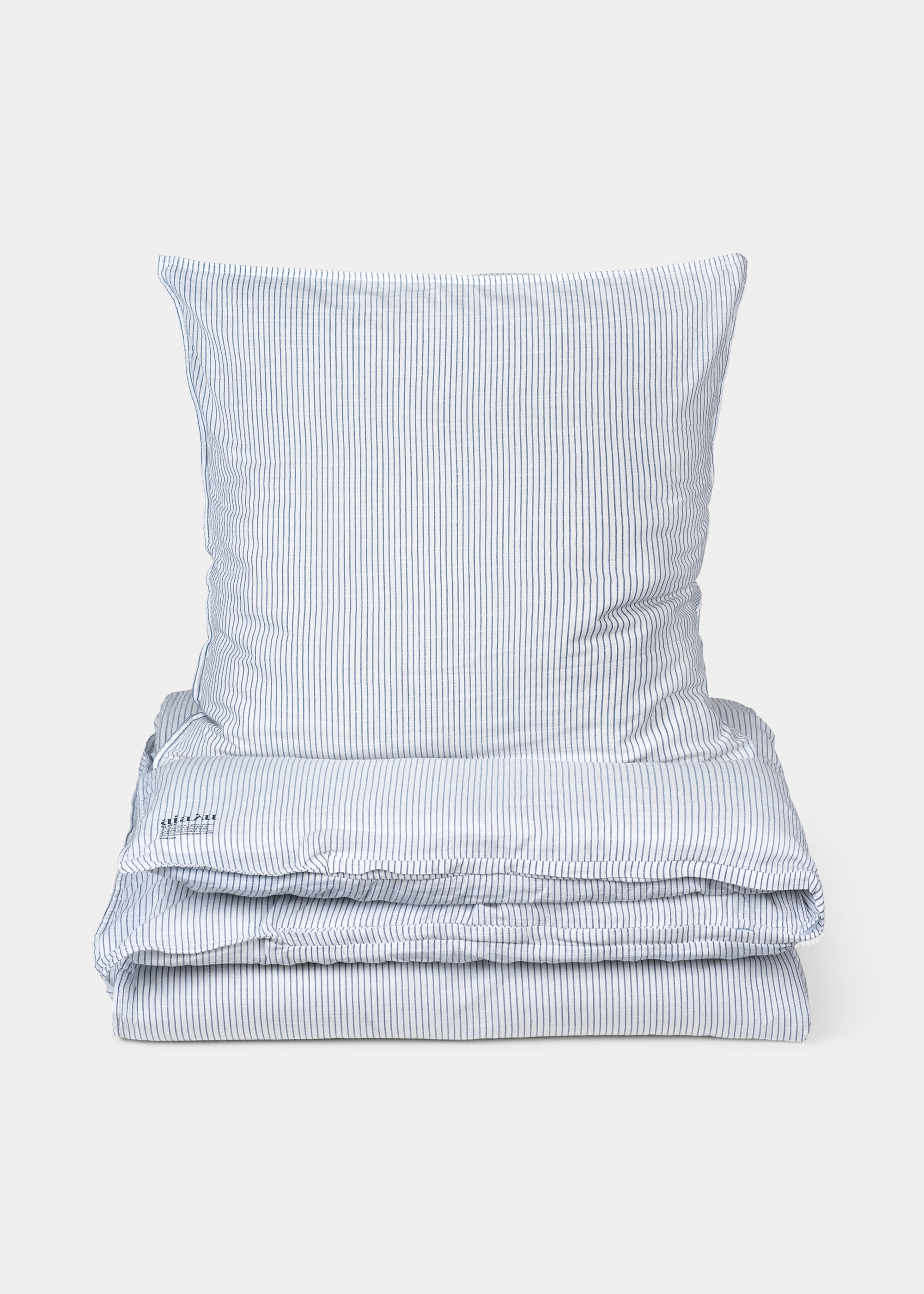 Aubergine Aja Meddele Stribet sengetøj - dobbelt (200x220 + 2 pudebetræk) — Aiayu