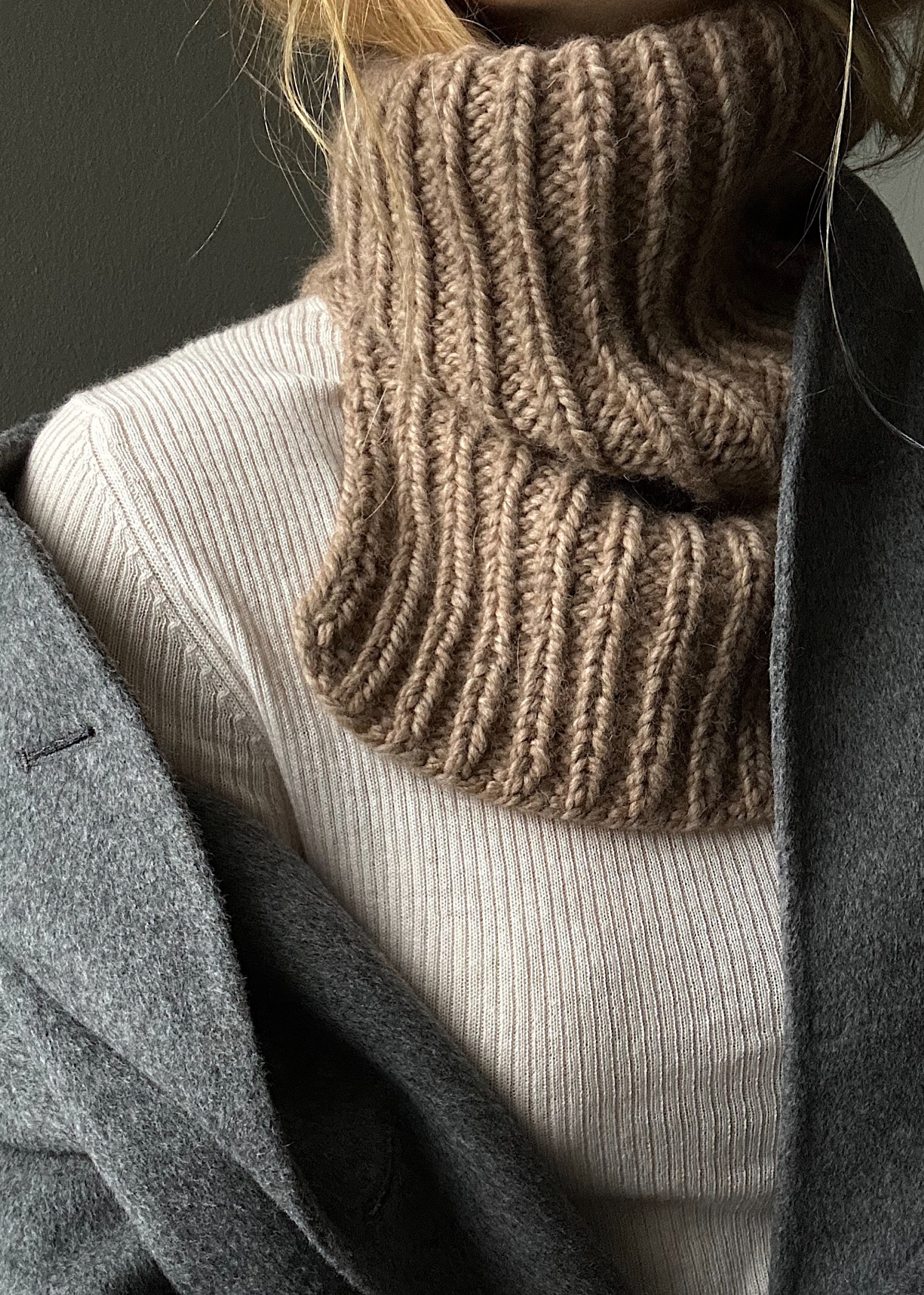 AIAYU YARN - Nellie Neck Warmer - knitting pattern by My Favourite Things Knitwear