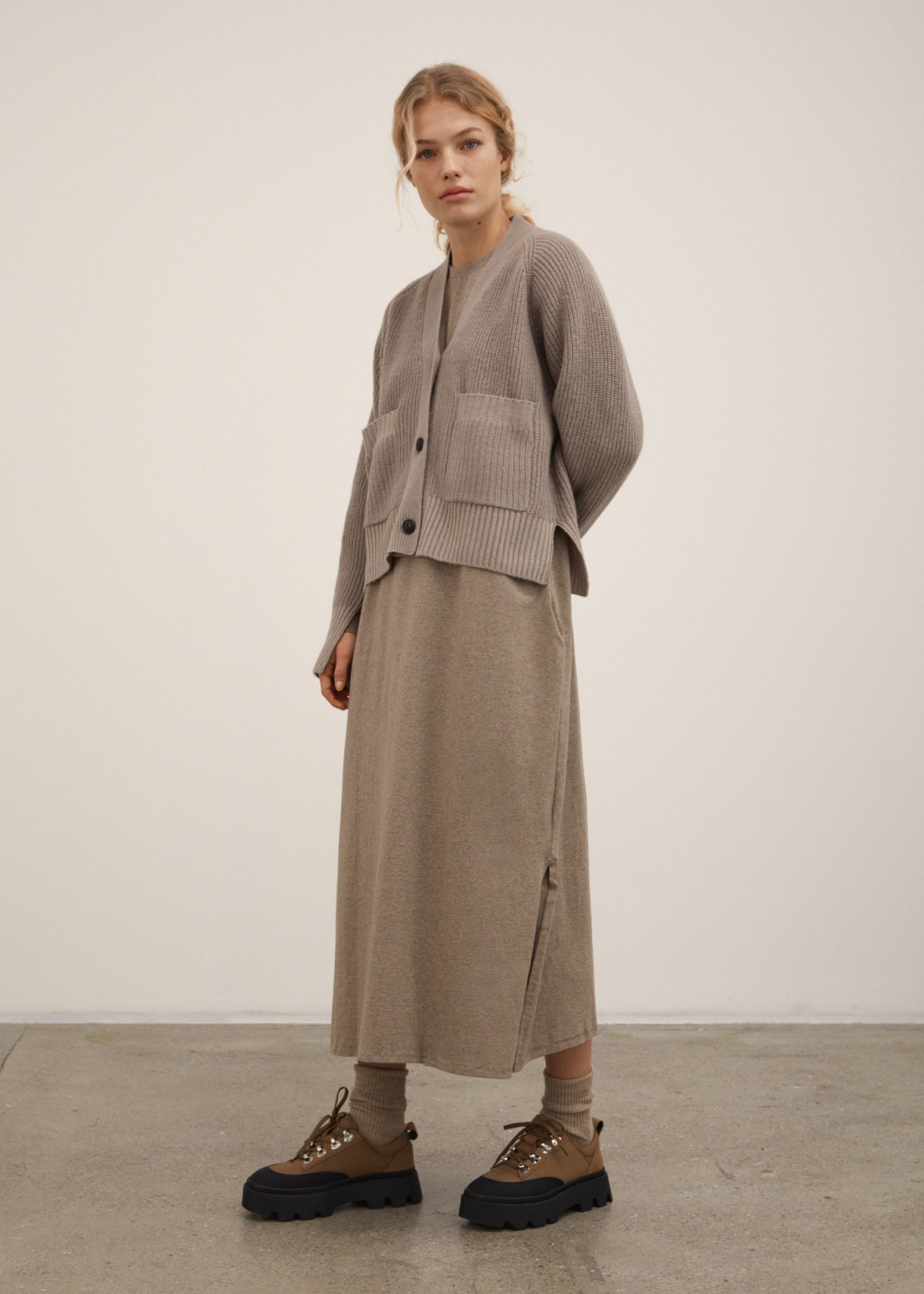 Kleider & Röcke - Long Sleeve Jersey Dress Thumbnail